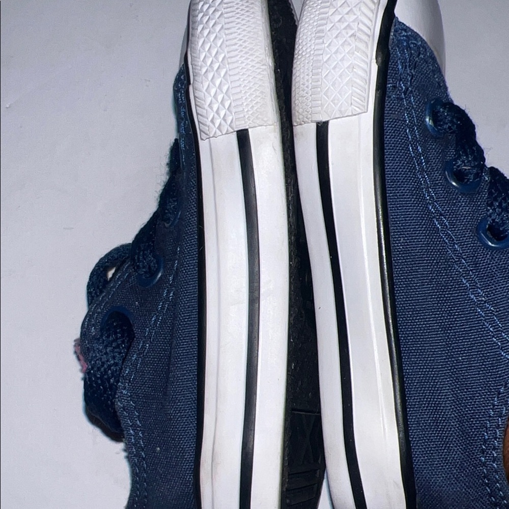 Converse Kids Sneakers in Dark Blue and Magenta - Picture 8 of 9